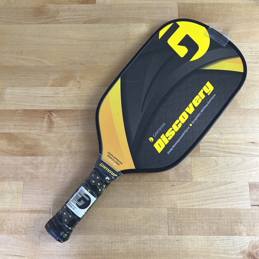 Gamma Discovery Elongated Graphite Pickleball Paddle 7.75 oz, 4 1/8in Grip NEW